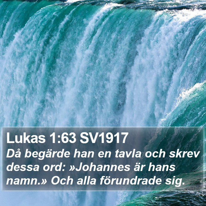 Lukas 1:63 SV1917 Bible Study