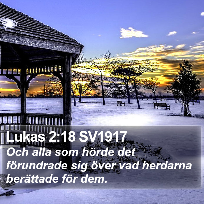 Lukas 2:18 SV1917 Bible Study