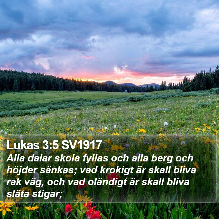 Lukas 3:5 SV1917 Bible Study