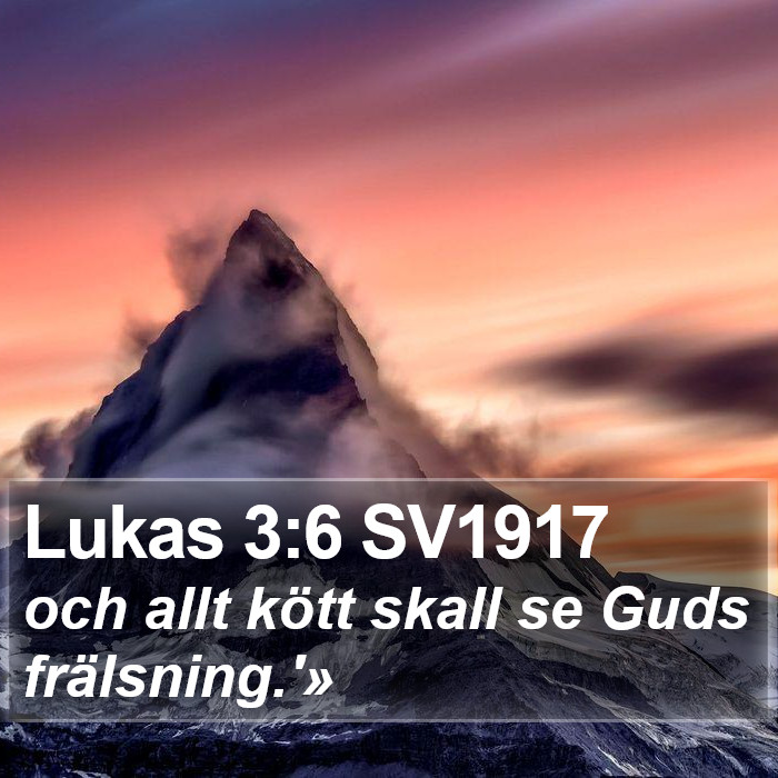 Lukas 3:6 SV1917 Bible Study