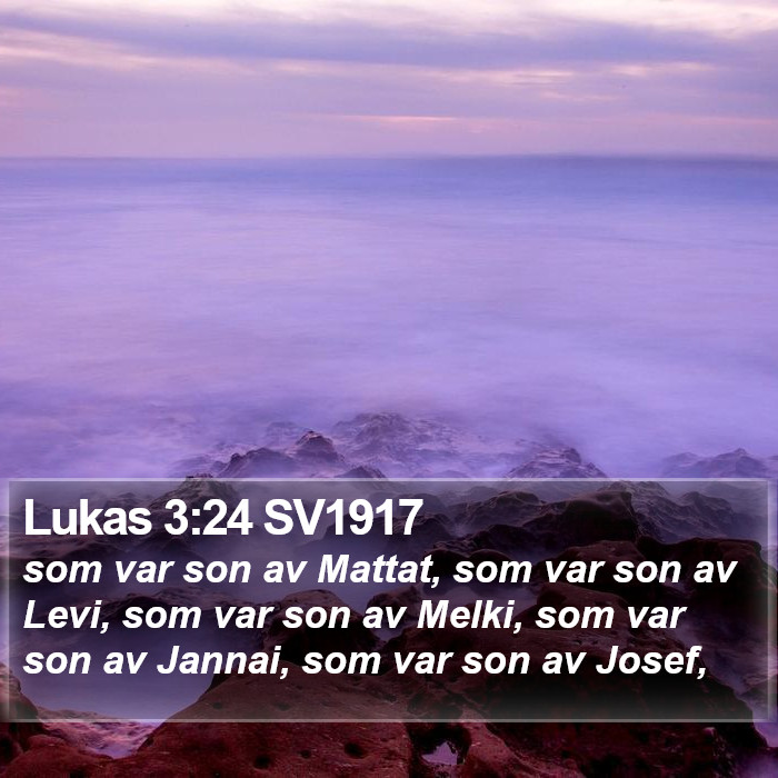 Lukas 3:24 SV1917 Bible Study