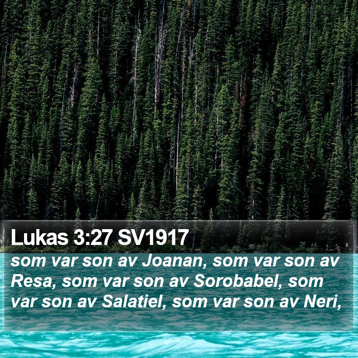 Lukas 3:27 SV1917 Bible Study