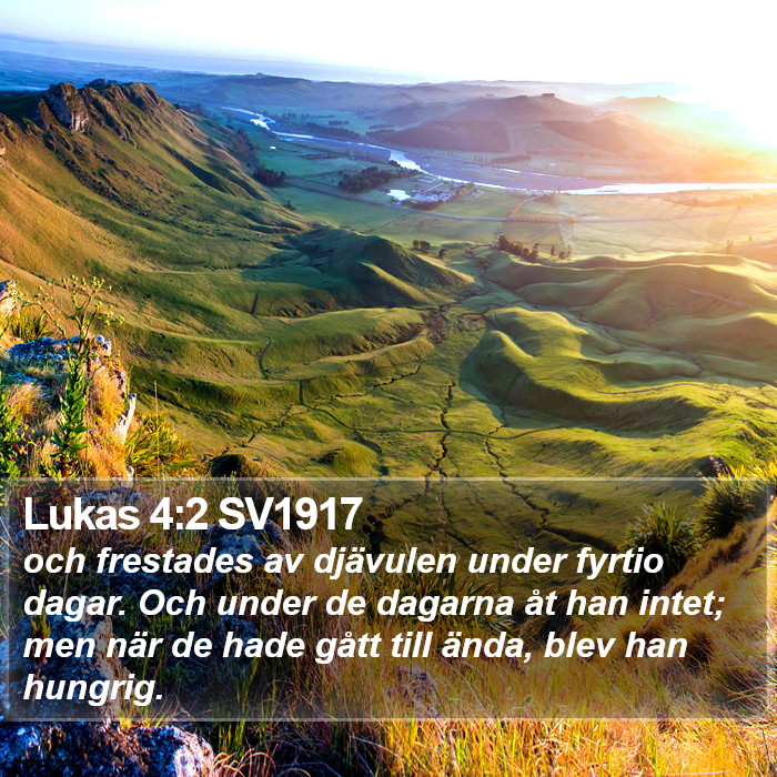 Lukas 4:2 SV1917 Bible Study