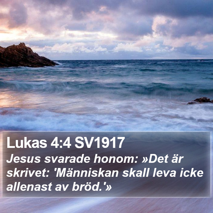 Lukas 4:4 SV1917 Bible Study