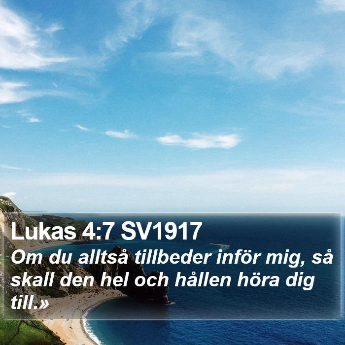 Lukas 4:7 SV1917 Bible Study