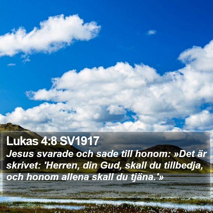 Lukas 4:8 SV1917 Bible Study