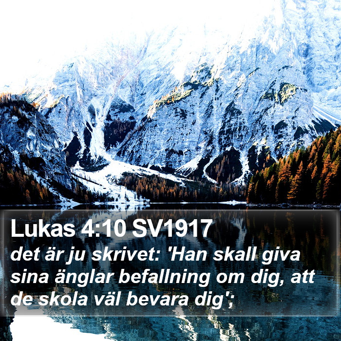 Lukas 4:10 SV1917 Bible Study