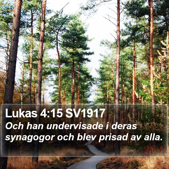 Lukas 4:15 SV1917 Bible Study