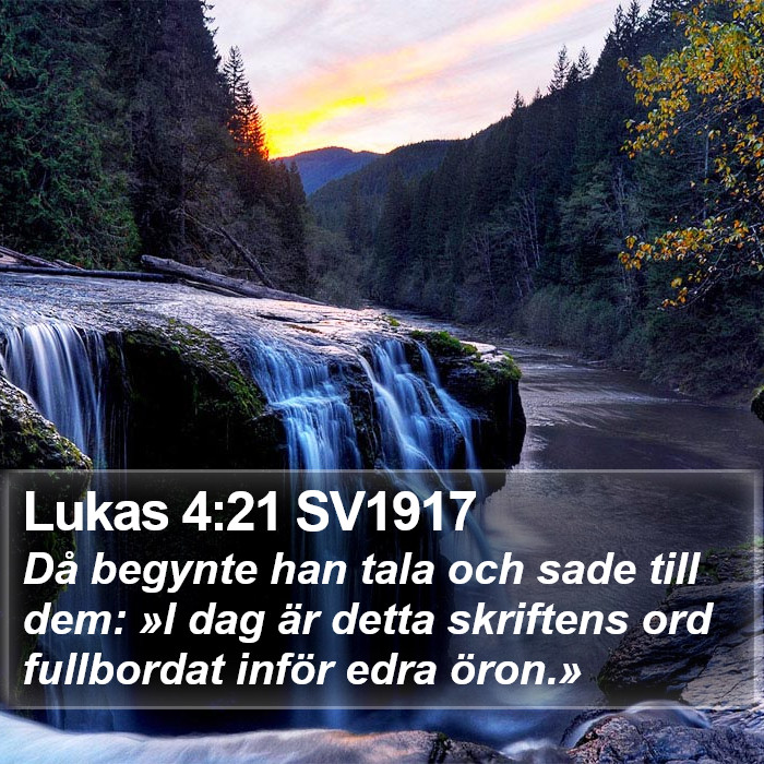 Lukas 4:21 SV1917 Bible Study