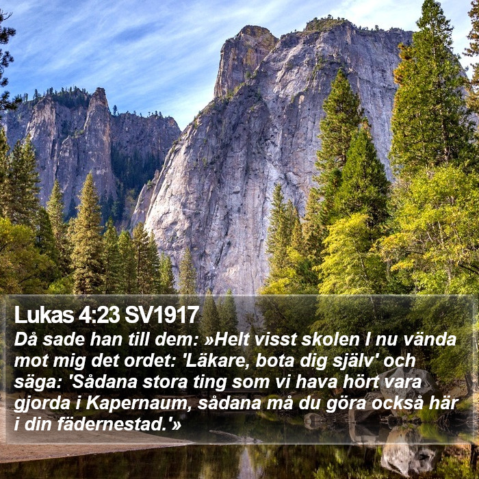 Lukas 4:23 SV1917 Bible Study