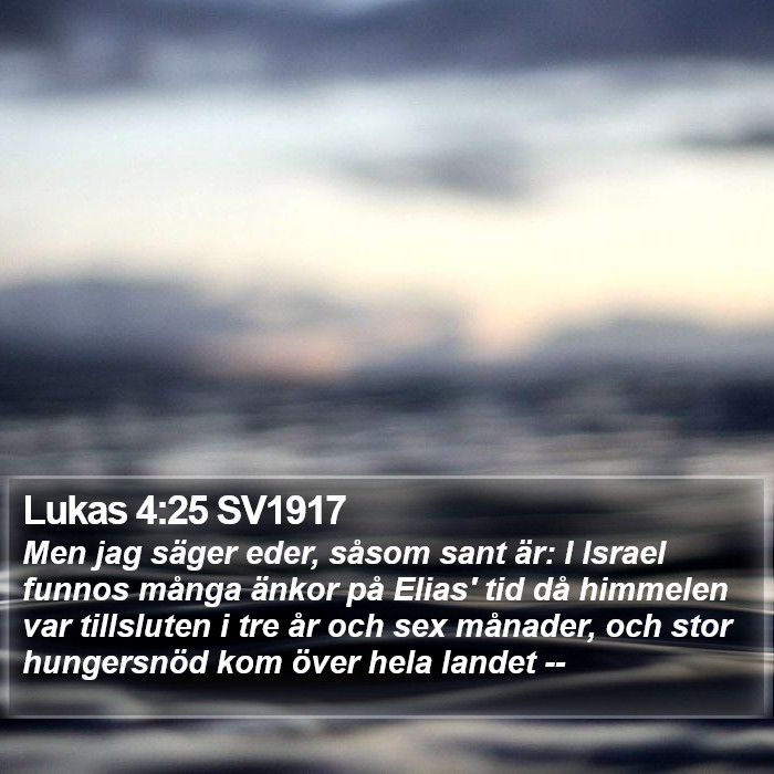 Lukas 4:25 SV1917 Bible Study