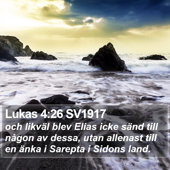 Lukas 4:26 SV1917 Bible Study