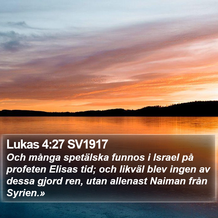 Lukas 4:27 SV1917 Bible Study