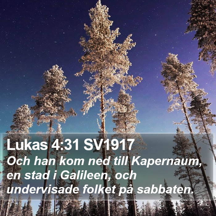 Lukas 4:31 SV1917 Bible Study