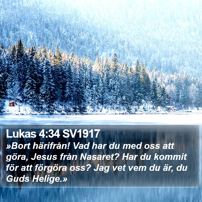 Lukas 4:34 SV1917 Bible Study