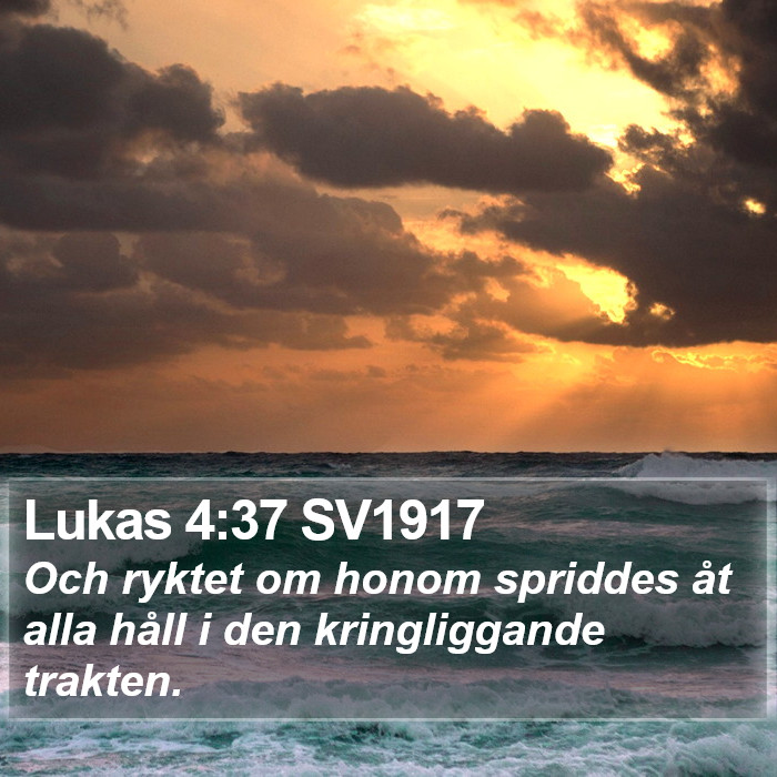 Lukas 4:37 SV1917 Bible Study