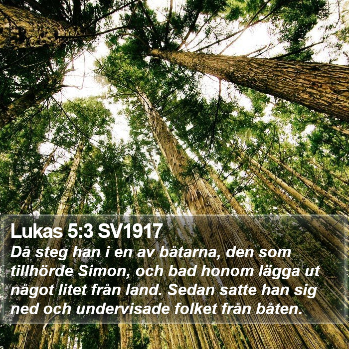 Lukas 5:3 SV1917 Bible Study