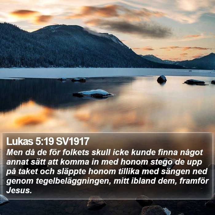 Lukas 5:19 SV1917 Bible Study