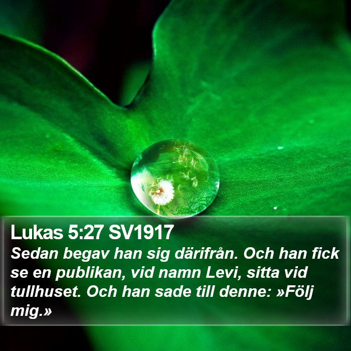 Lukas 5:27 SV1917 Bible Study