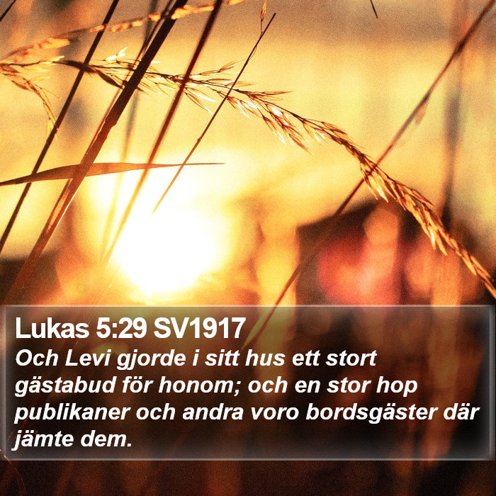 Lukas 5:29 SV1917 Bible Study