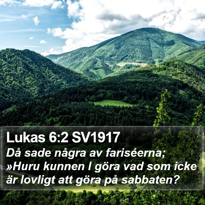 Lukas 6:2 SV1917 Bible Study