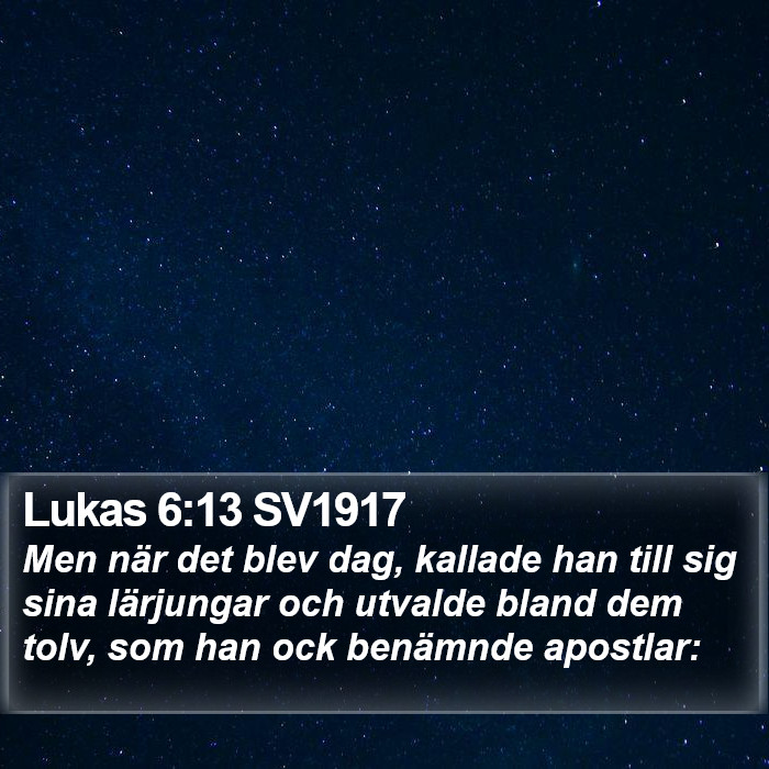 Lukas 6:13 SV1917 Bible Study