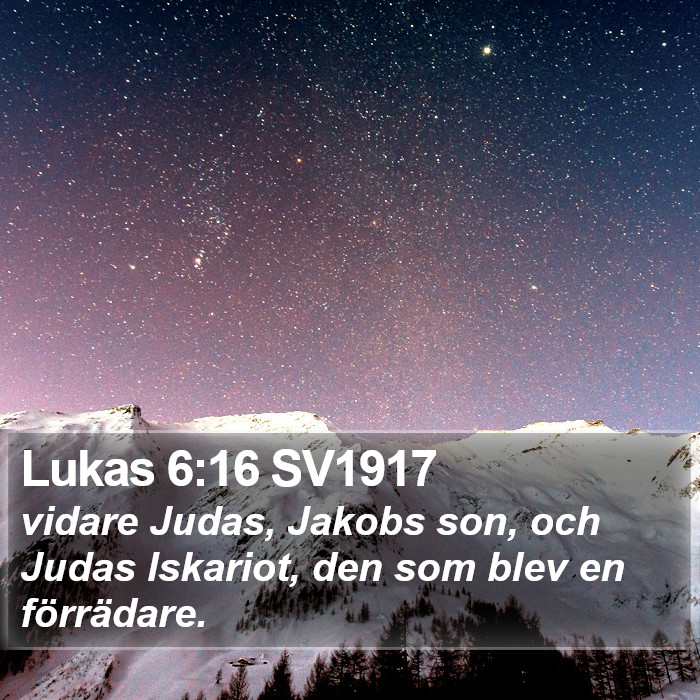 Lukas 6:16 SV1917 Bible Study