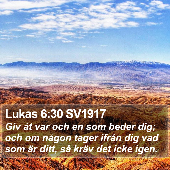 Lukas 6:30 SV1917 Bible Study