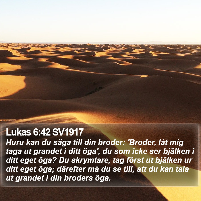 Lukas 6:42 SV1917 Bible Study