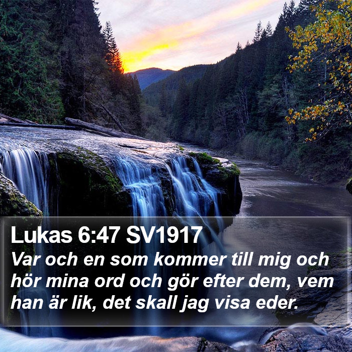 Lukas 6:47 SV1917 Bible Study