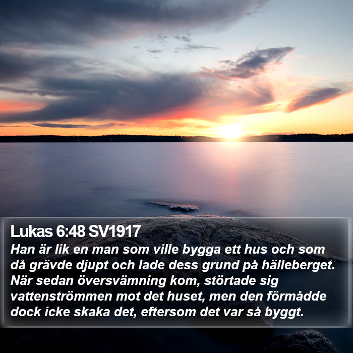 Lukas 6:48 SV1917 Bible Study