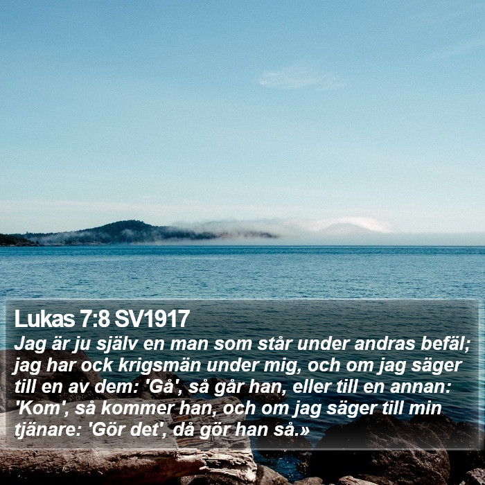 Lukas 7:8 SV1917 Bible Study