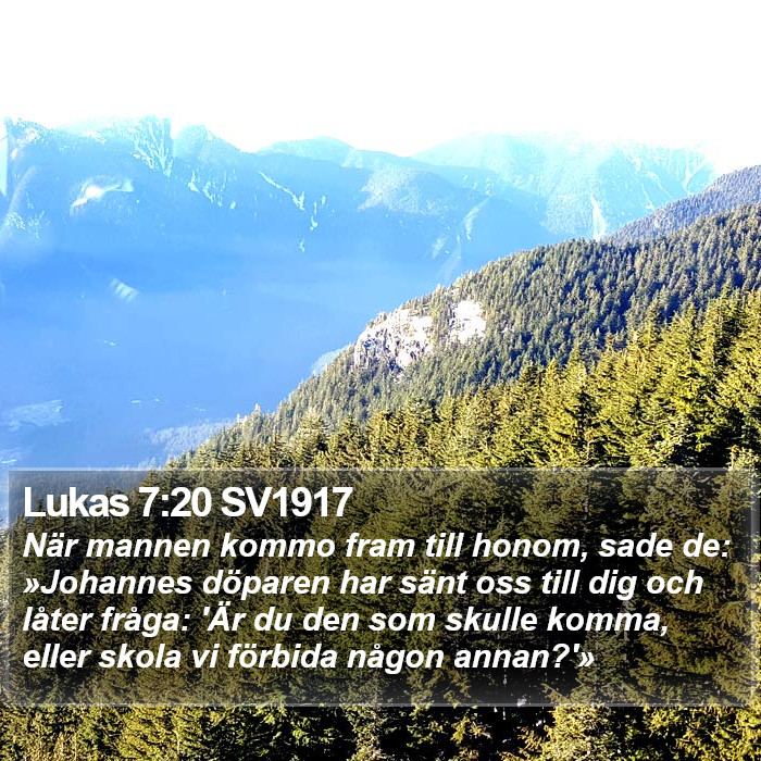 Lukas 7:20 SV1917 Bible Study