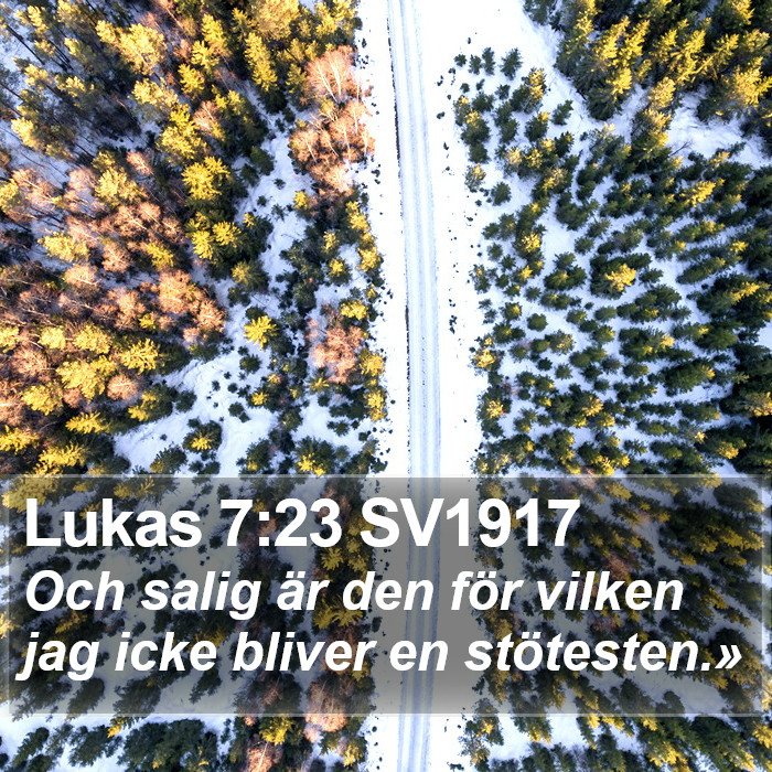 Lukas 7:23 SV1917 Bible Study