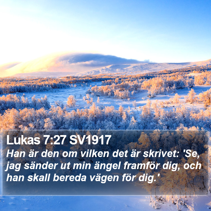 Lukas 7:27 SV1917 Bible Study