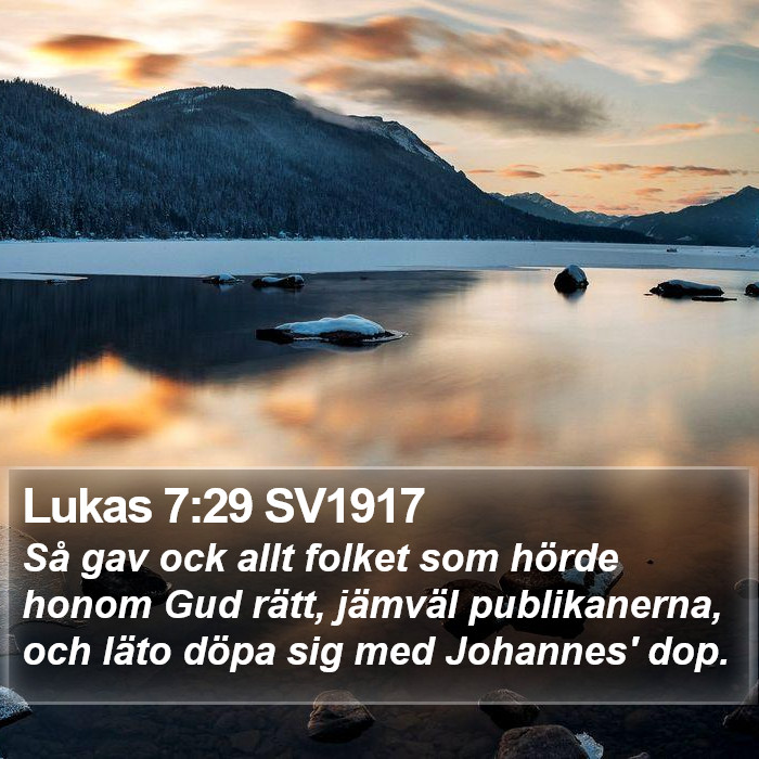 Lukas 7:29 SV1917 Bible Study