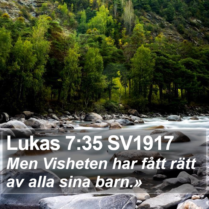 Lukas 7:35 SV1917 Bible Study