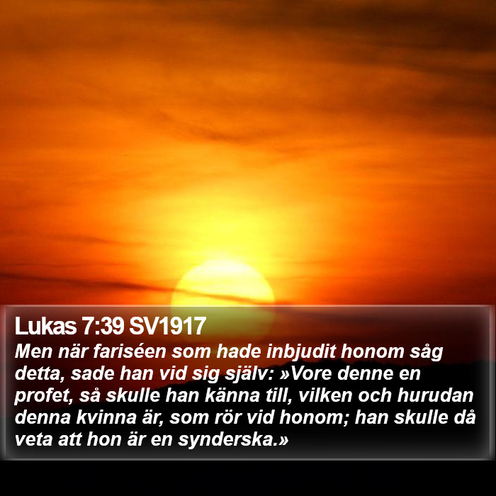 Lukas 7:39 SV1917 Bible Study