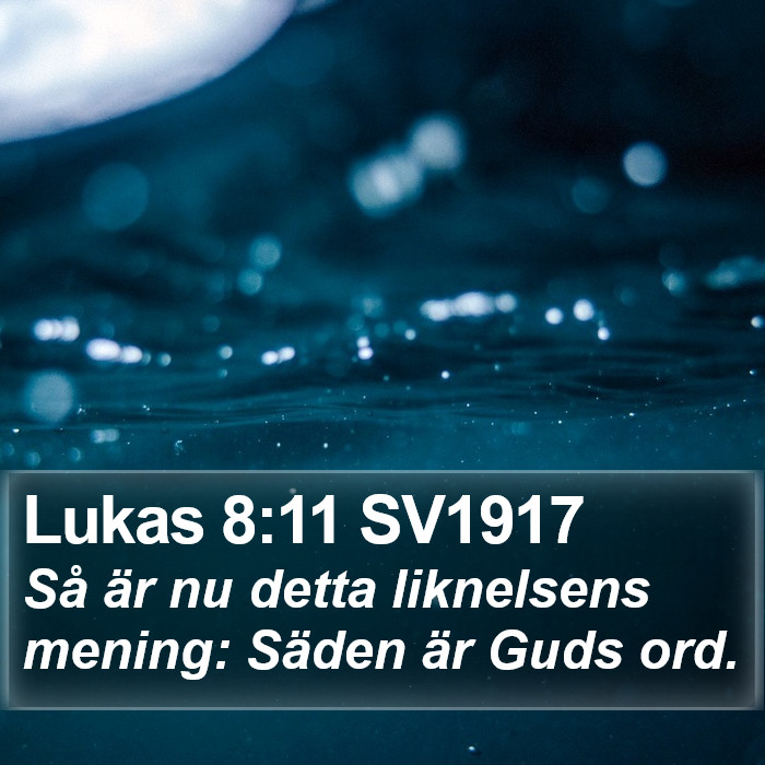 Lukas 8:11 SV1917 Bible Study