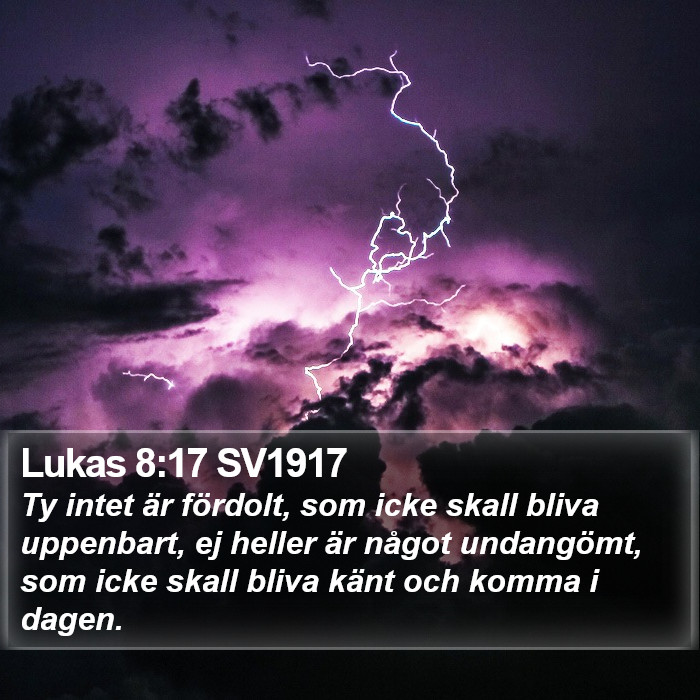 Lukas 8:17 SV1917 Bible Study