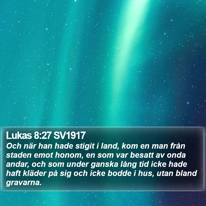 Lukas 8:27 SV1917 Bible Study