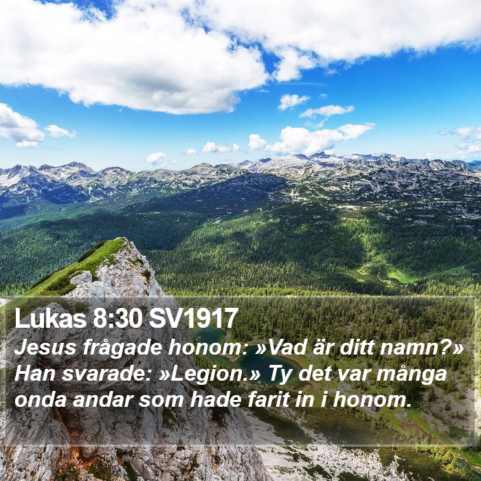 Lukas 8:30 SV1917 Bible Study