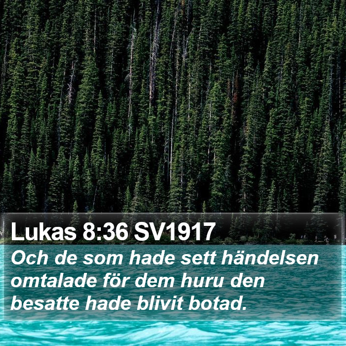 Lukas 8:36 SV1917 Bible Study