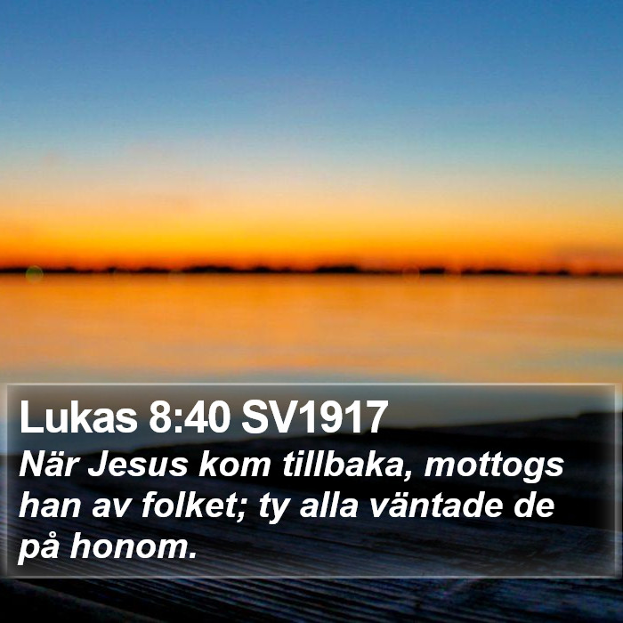 Lukas 8:40 SV1917 Bible Study