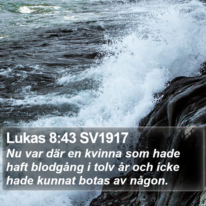 Lukas 8:43 SV1917 Bible Study