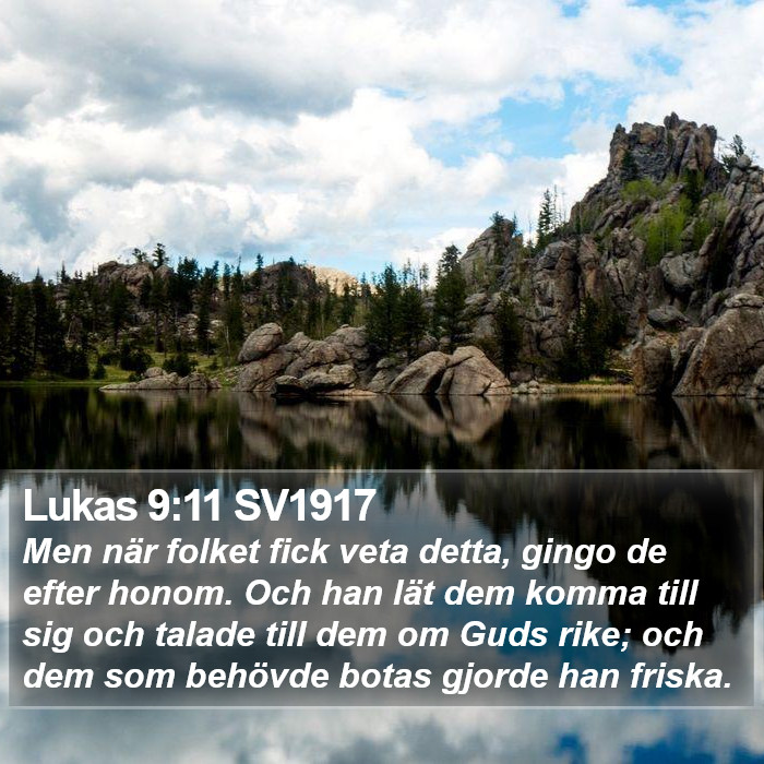 Lukas 9:11 SV1917 Bible Study