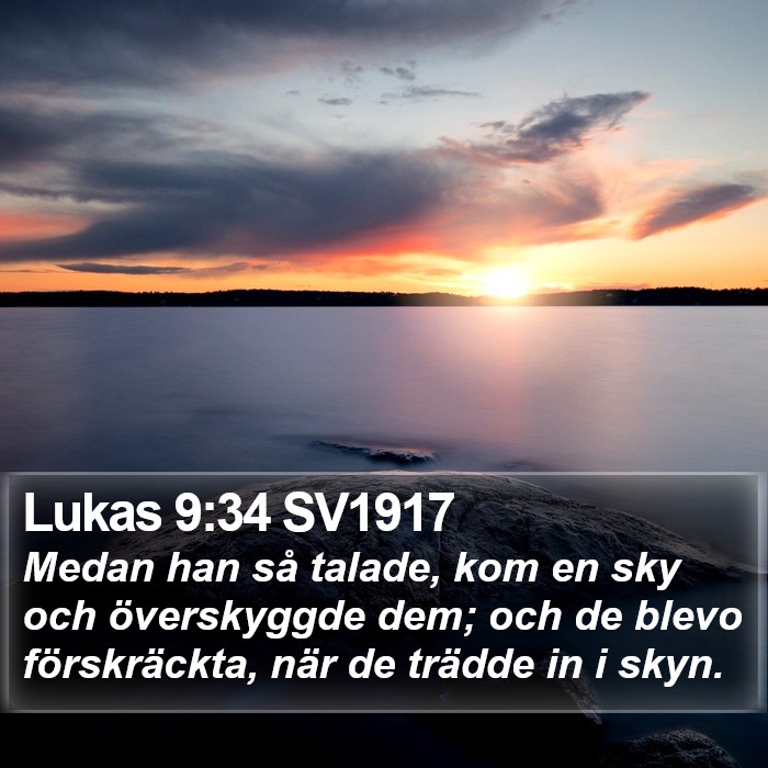 Lukas 9:34 SV1917 Bible Study