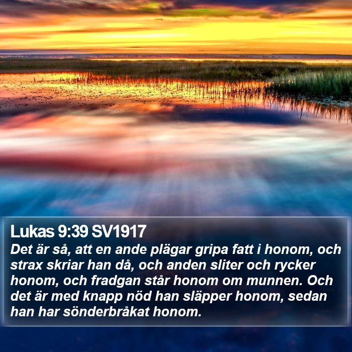 Lukas 9:39 SV1917 Bible Study