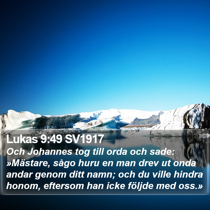 Lukas 9:49 SV1917 Bible Study