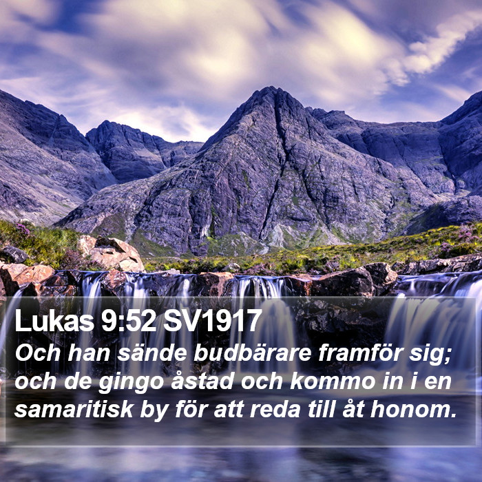 Lukas 9:52 SV1917 Bible Study